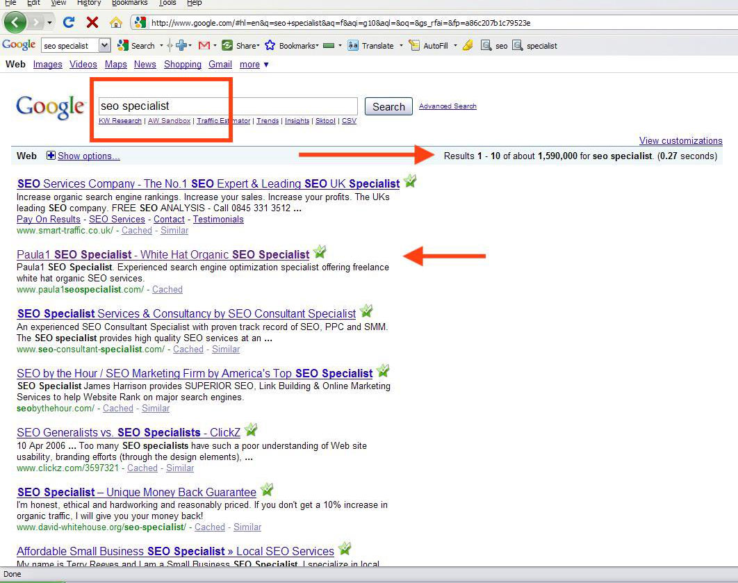 Paula 1 SEO Specialist - Top search engine results